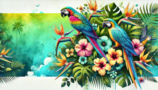 10 Parrot Canvas Art Ideas for a Tropical-Themed Room Makeover