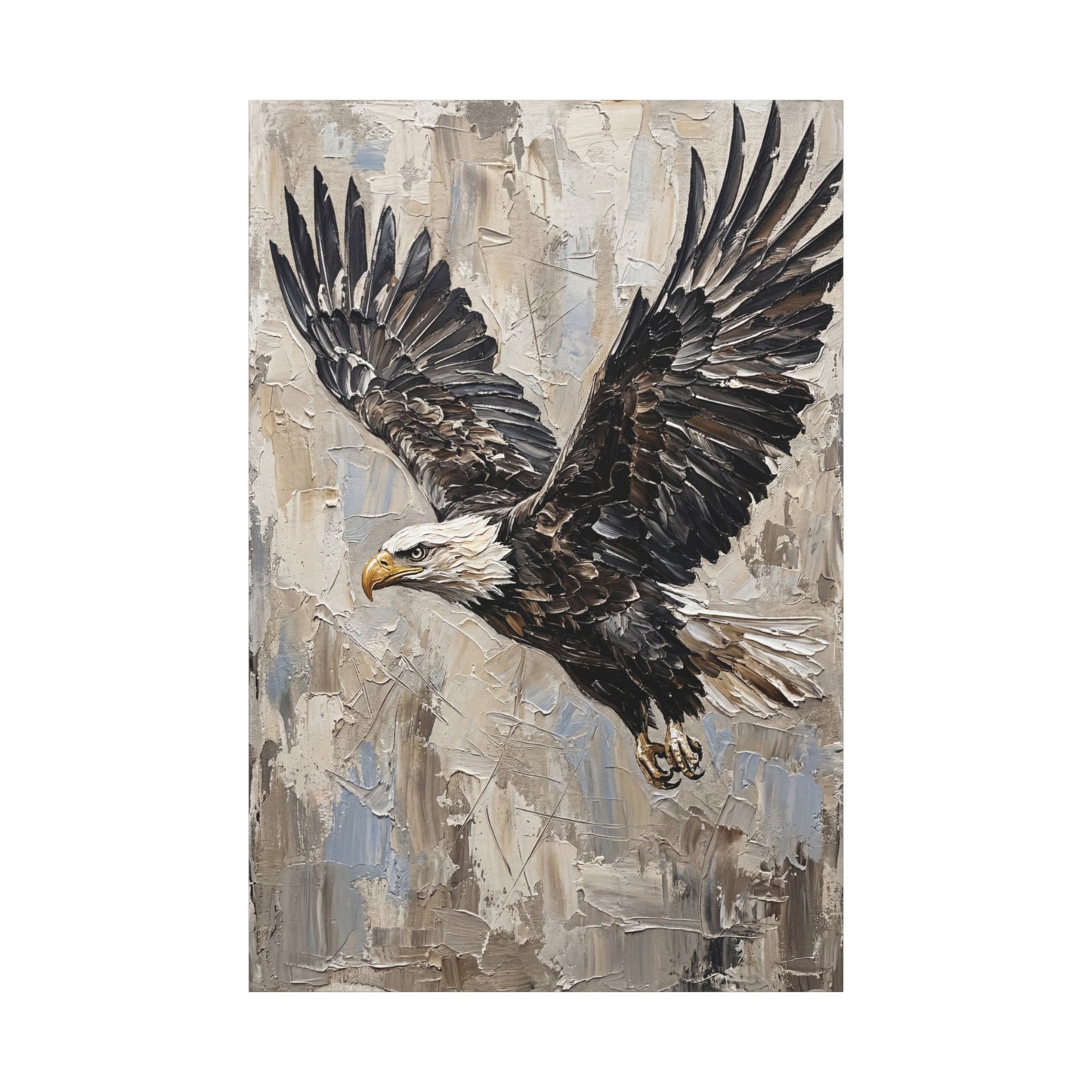 Soaring Freedom – Majestic Bald Eagle Canvas Wall Art
