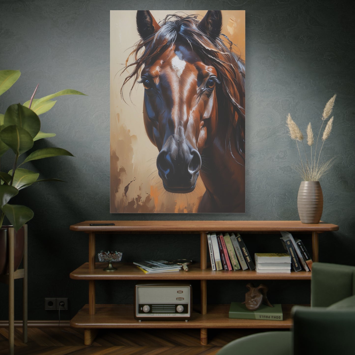 Cinematic Elegance – Close-Up of a Majestic Stallion