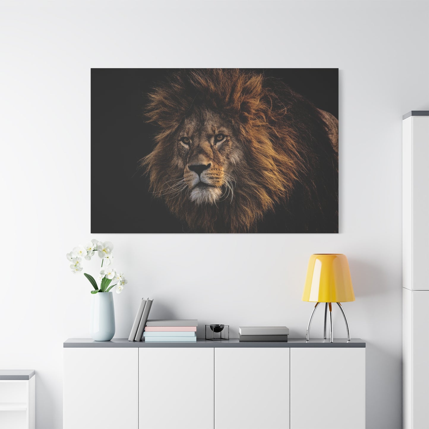 Majestic Lion Mane Canvas Wall Art