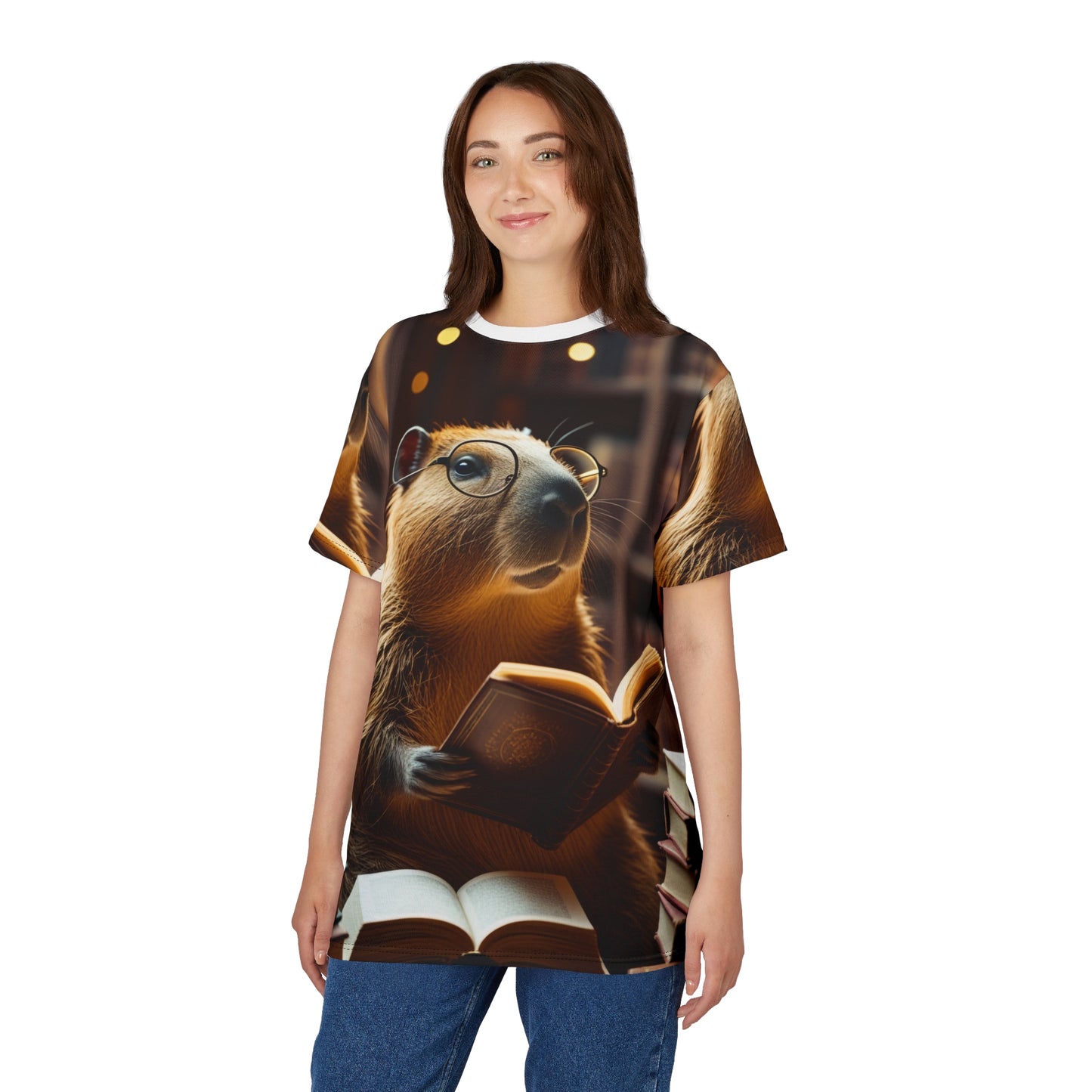 Bookworm Capybara β Literary Escape T-Shirt ππ¦«