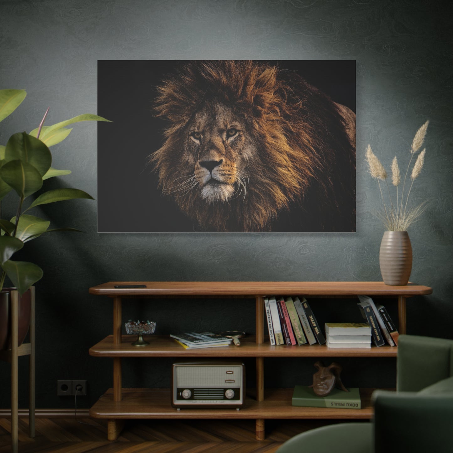 Majestic Lion Mane Canvas Wall Art