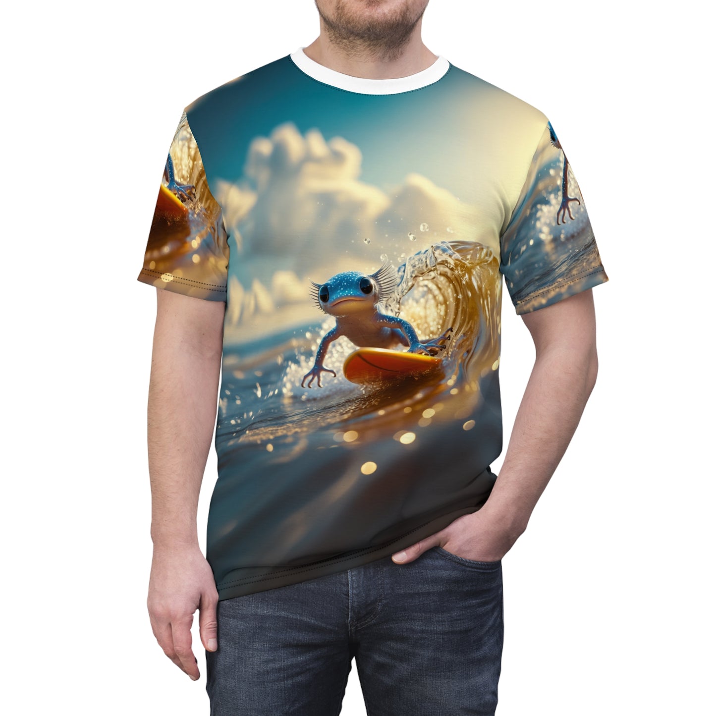 Cool Surfer Axolotl