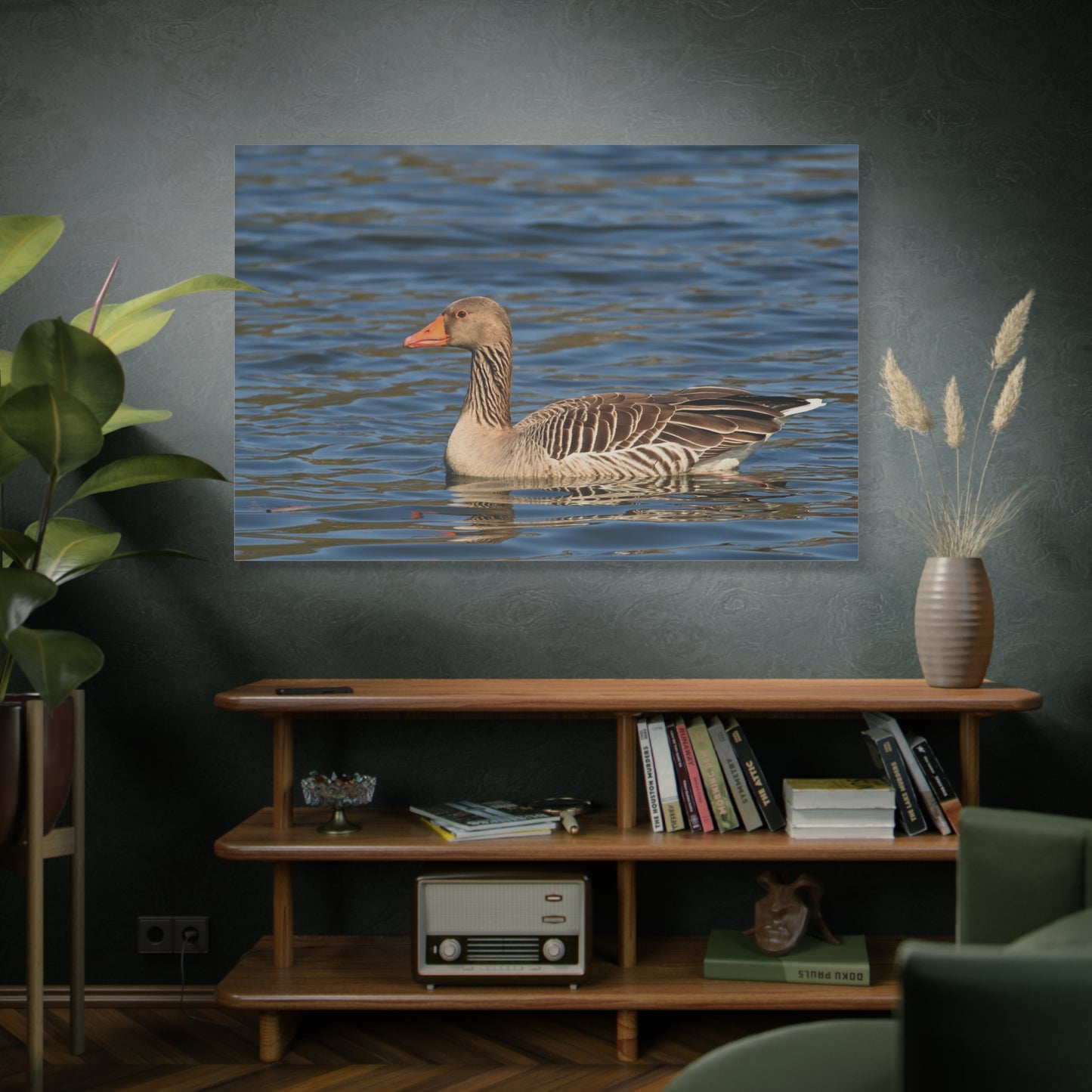 Greylag Goose Canvas Wall Art – Majestic Bird in Nature