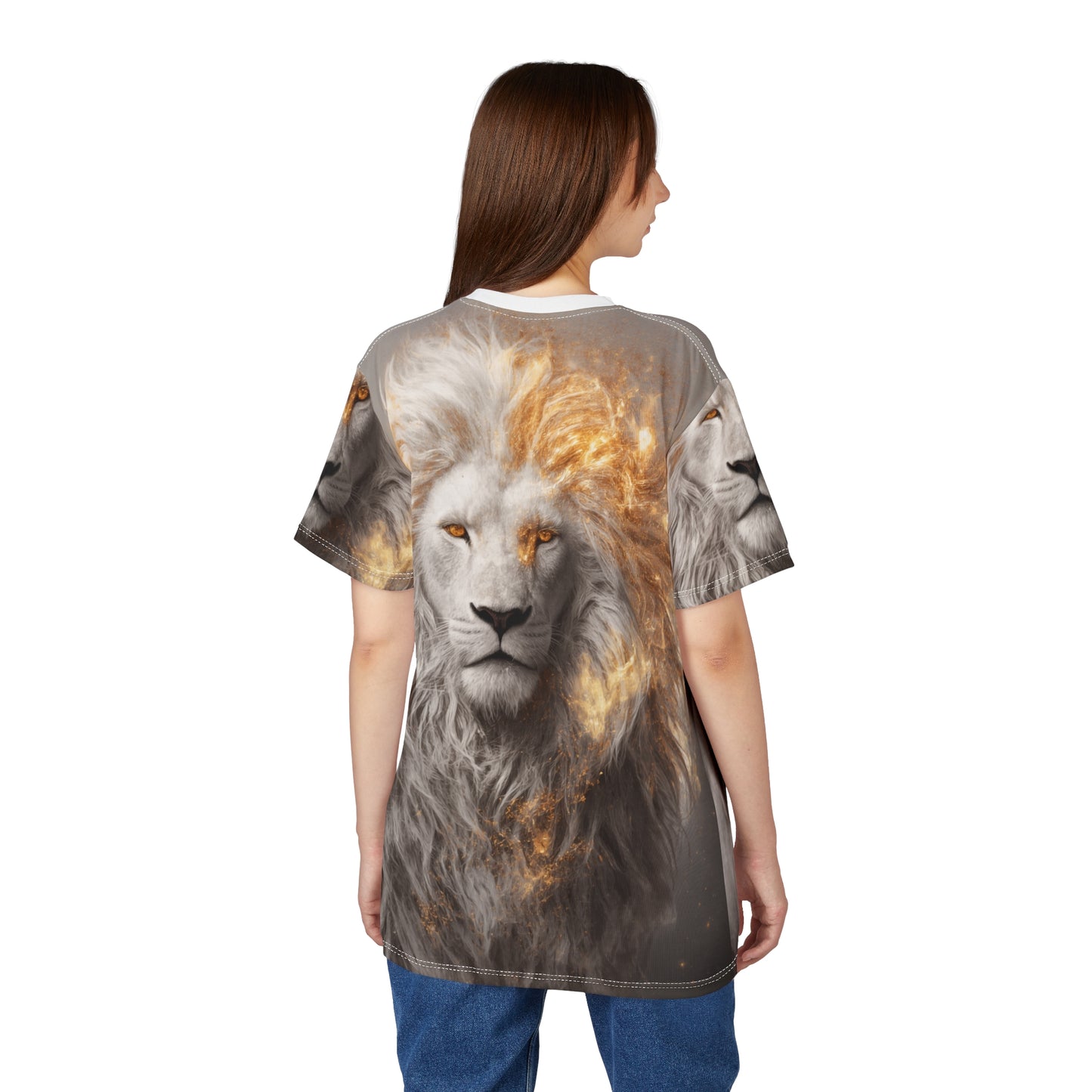 ⚜️ Golden Spirit Lion – Divine Majesty T-Shirt