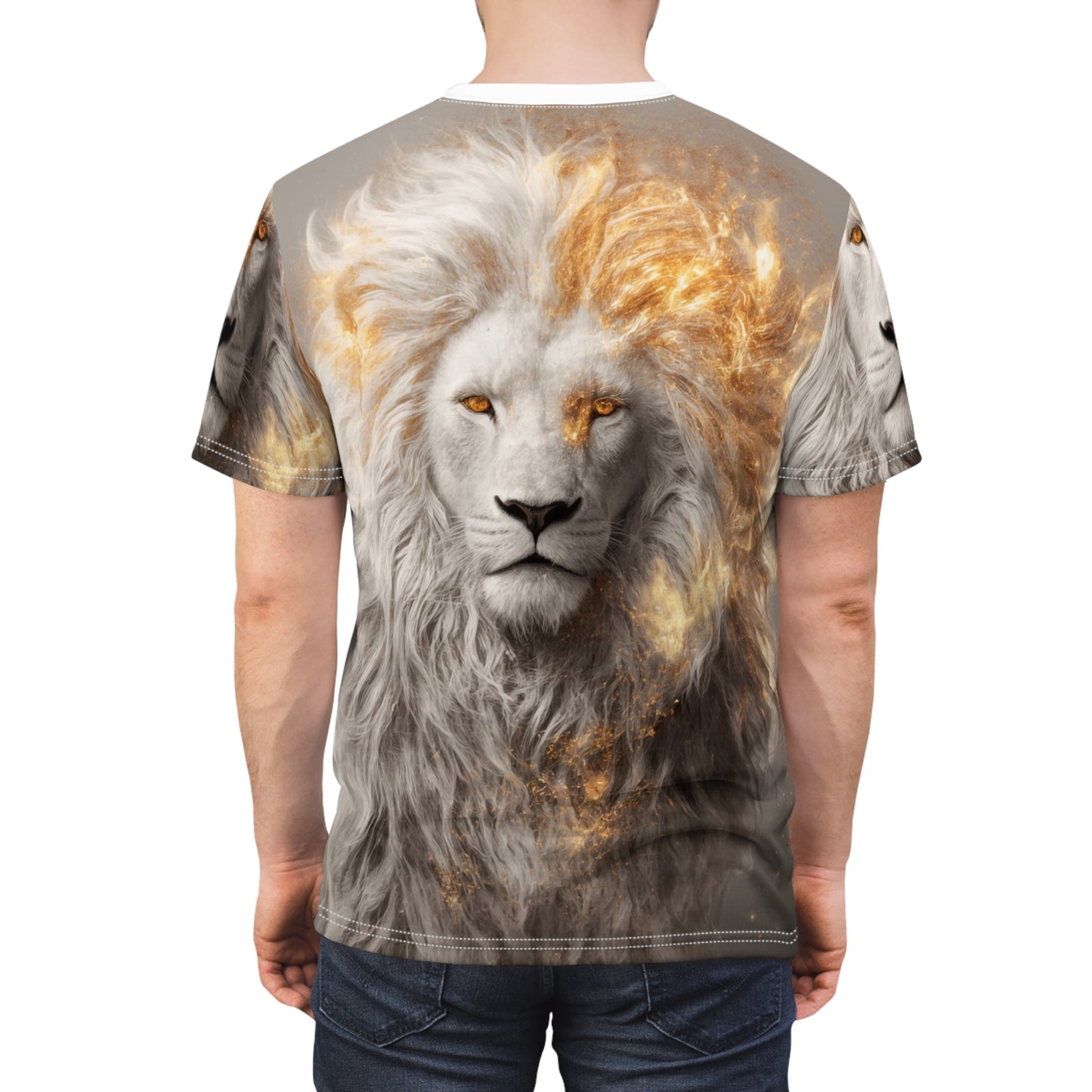 ⚜️ Golden Spirit Lion – Divine Majesty T-Shirt