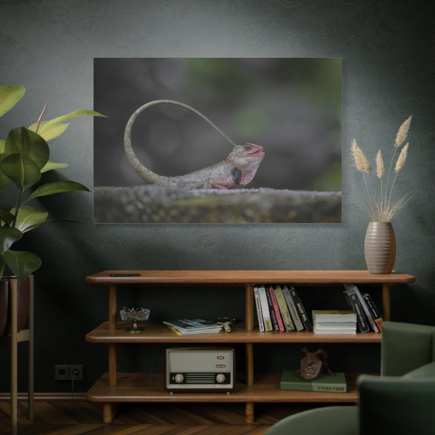 Colorful Chameleon Canvas Wall Art – Exotic Wildlife Print for Nature-Inspired Decor