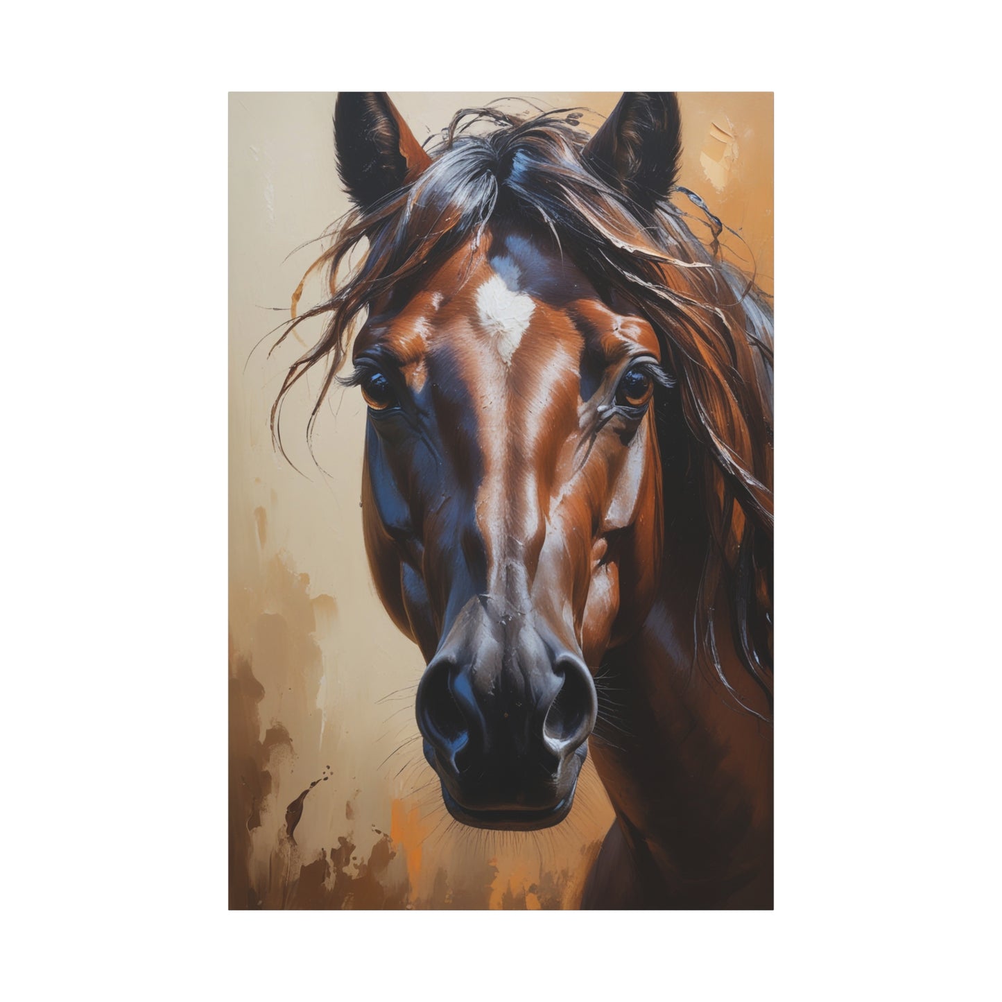Cinematic Elegance – Close-Up of a Majestic Stallion
