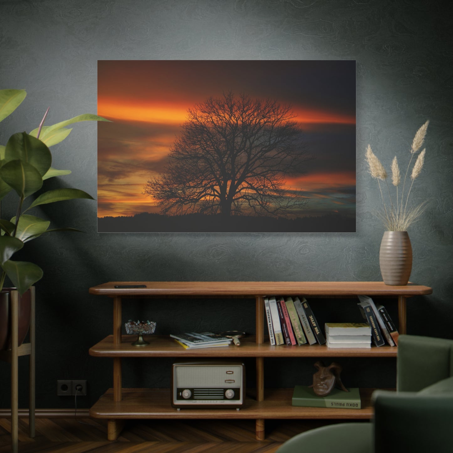 Golden Serenity – Majestic Tree at Sunset