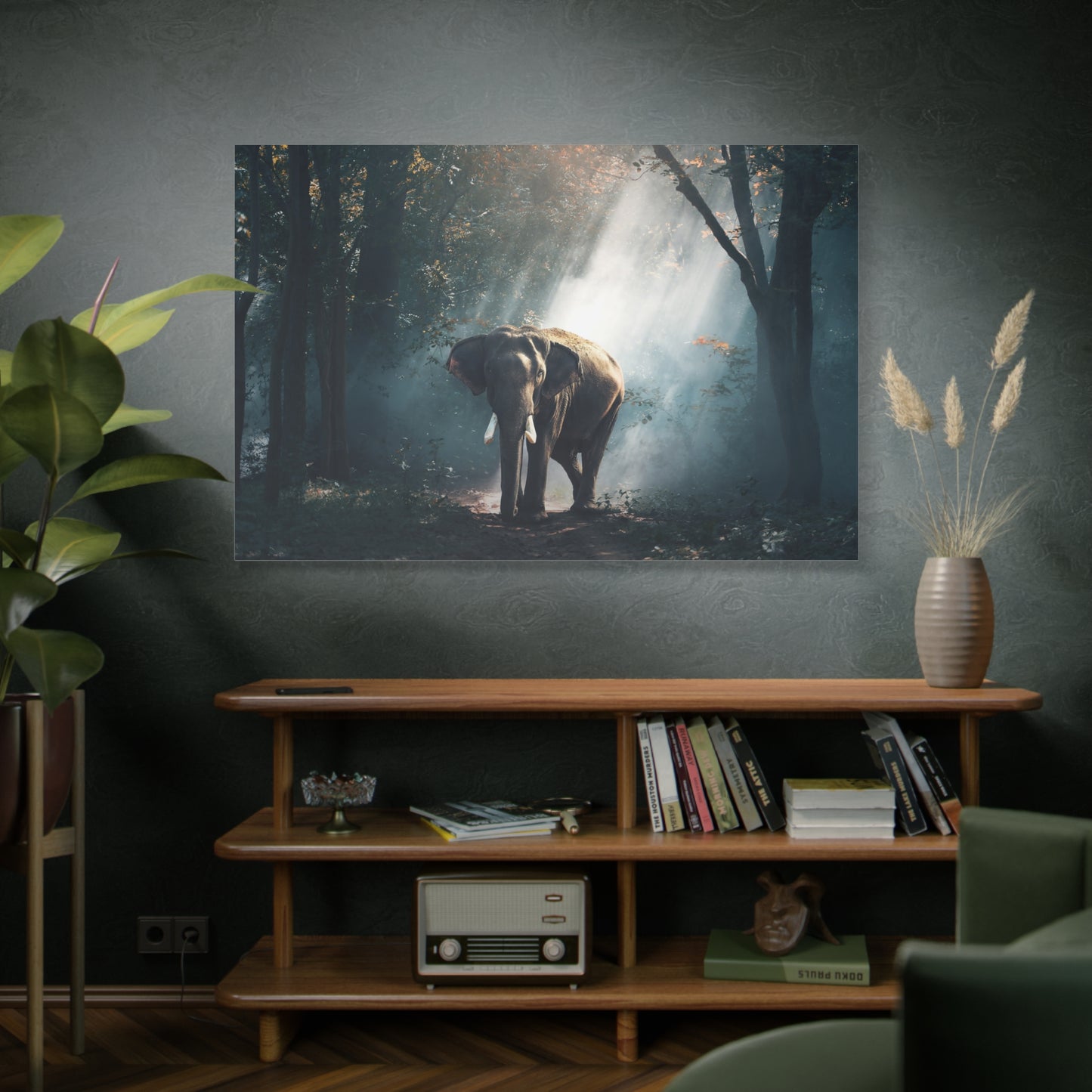 Majestic Elephant Canvas Wall Art - Symbol of Strength and Serenity