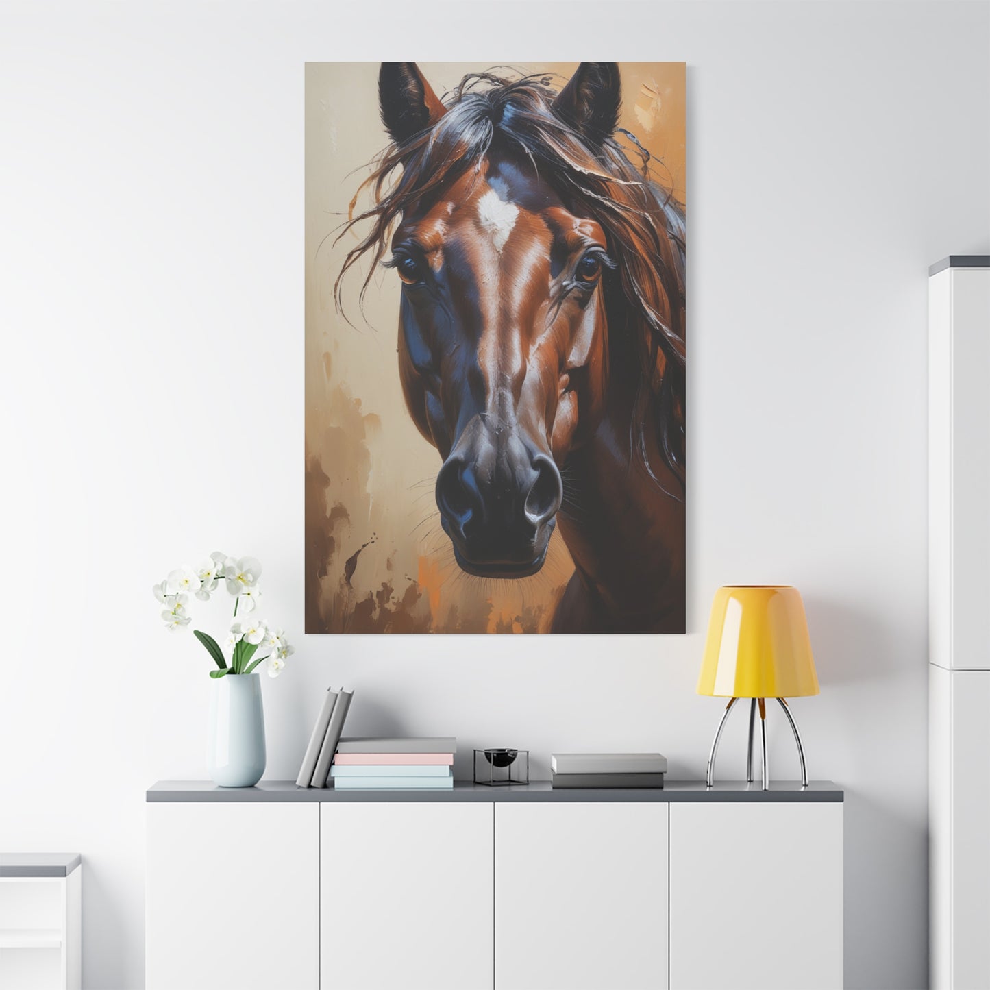 Cinematic Elegance – Close-Up of a Majestic Stallion