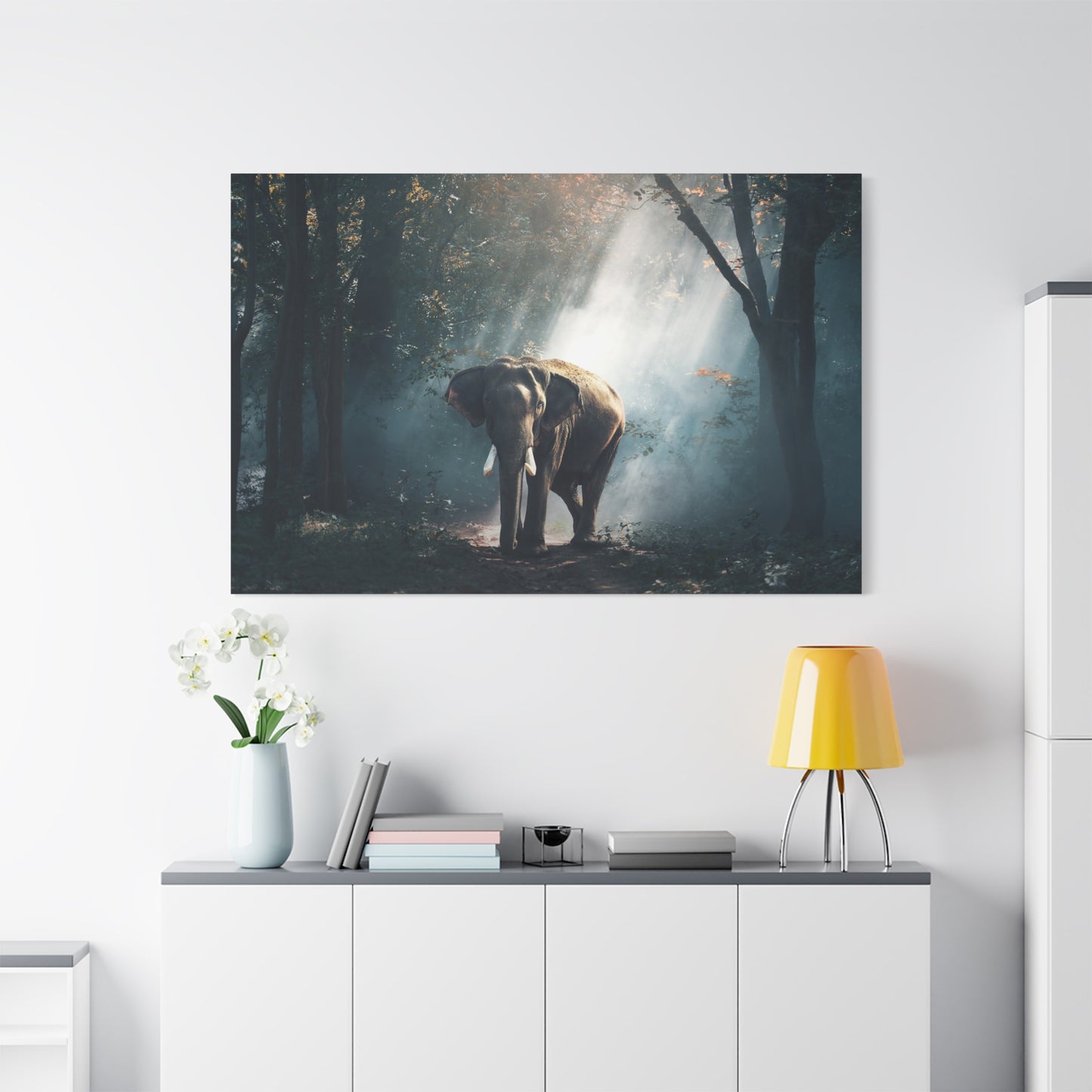 Majestic Elephant Canvas Wall Art - Symbol of Strength and Serenity
