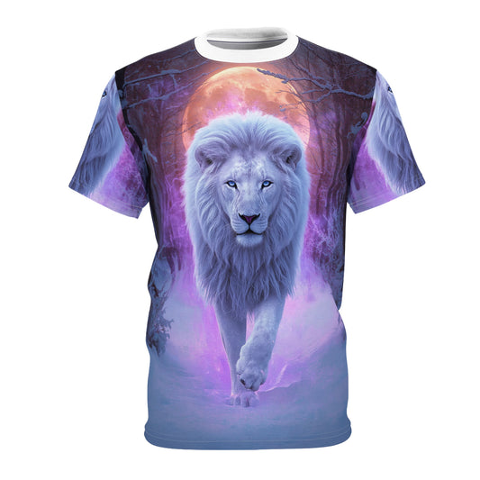 ❄️ Lunar Frost Lion – Celestial Ice King T-Shirt