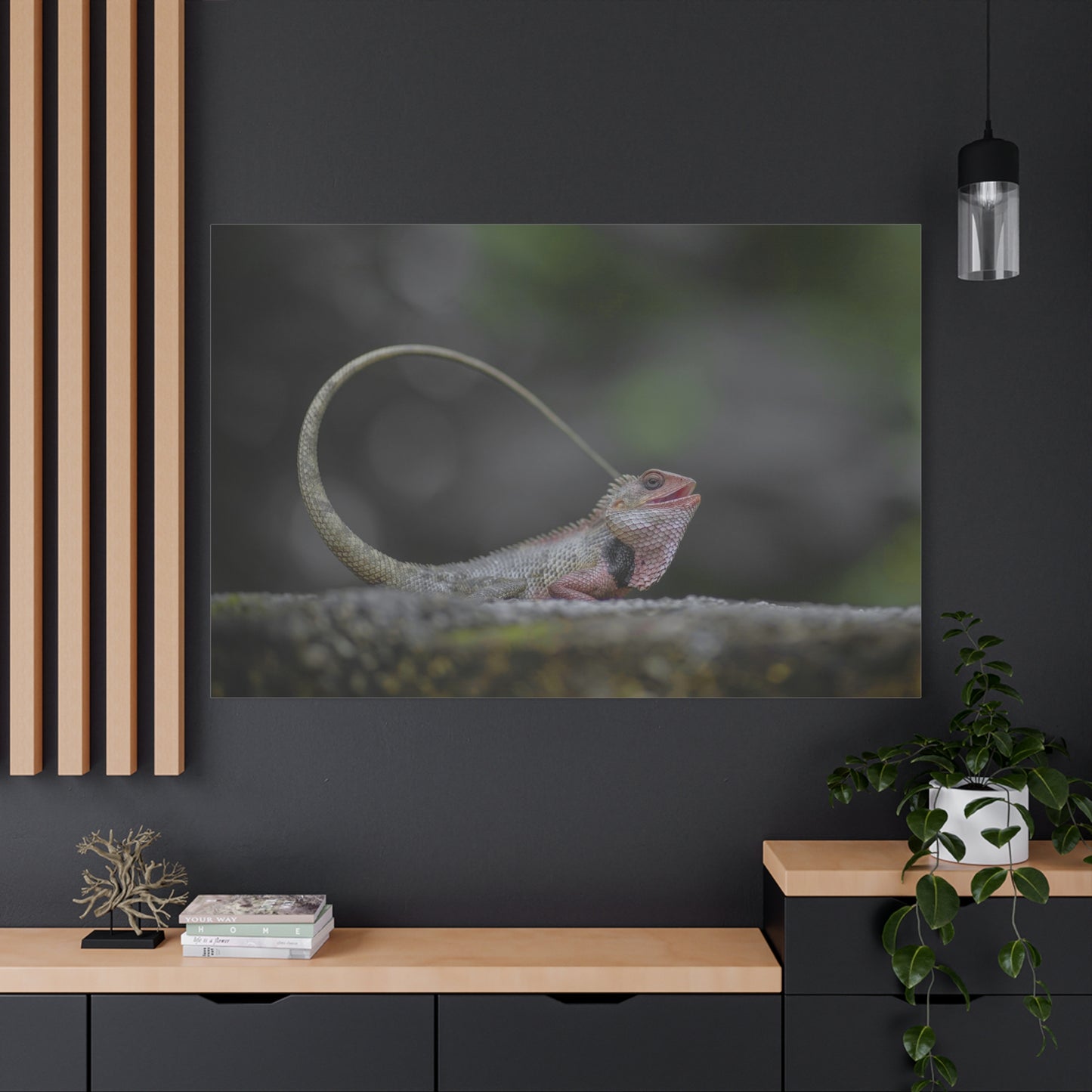Colorful Chameleon Canvas Wall Art – Exotic Wildlife Print for Nature-Inspired Decor