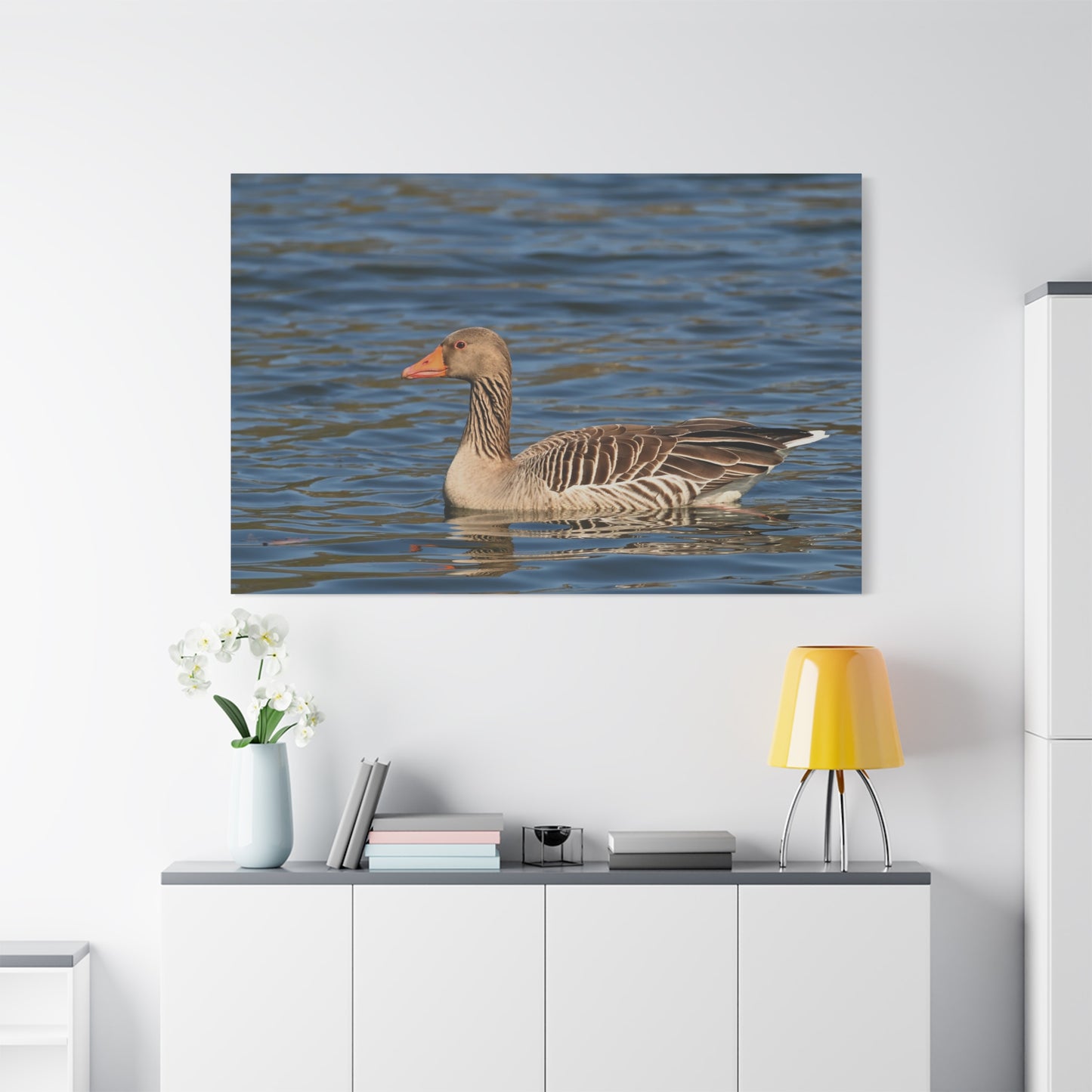 Greylag Goose Canvas Wall Art – Majestic Bird in Nature