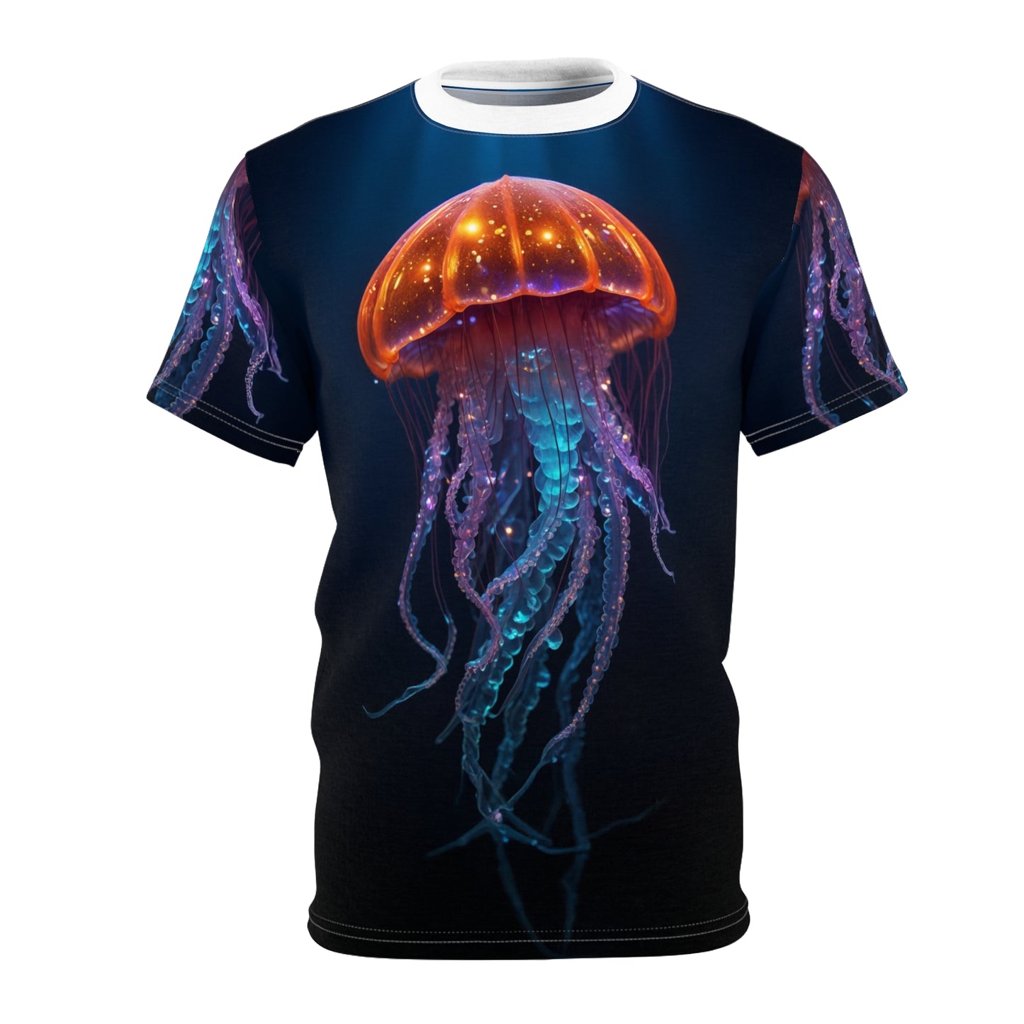 Cosmic Jellyfish – Bioluminescent Ocean T-Shirt