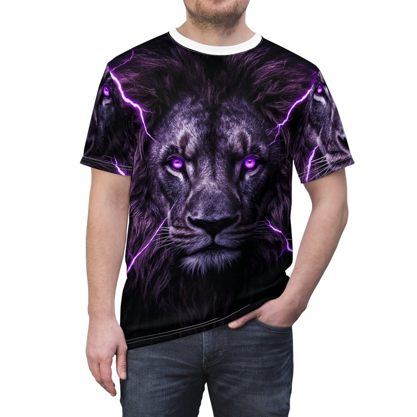 ⚡ Thunder Soul Lion – Electric Power T-Shirt