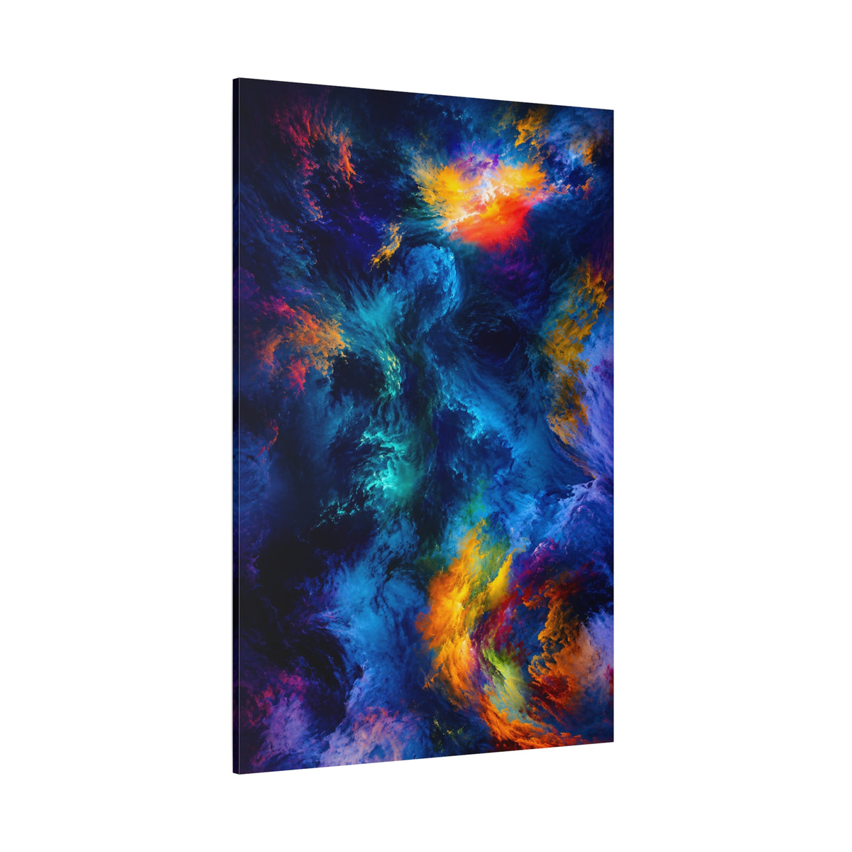 Born of Stardust – Cosmic Figure Nebula Canvas Wall Art - ART OF ROYALS