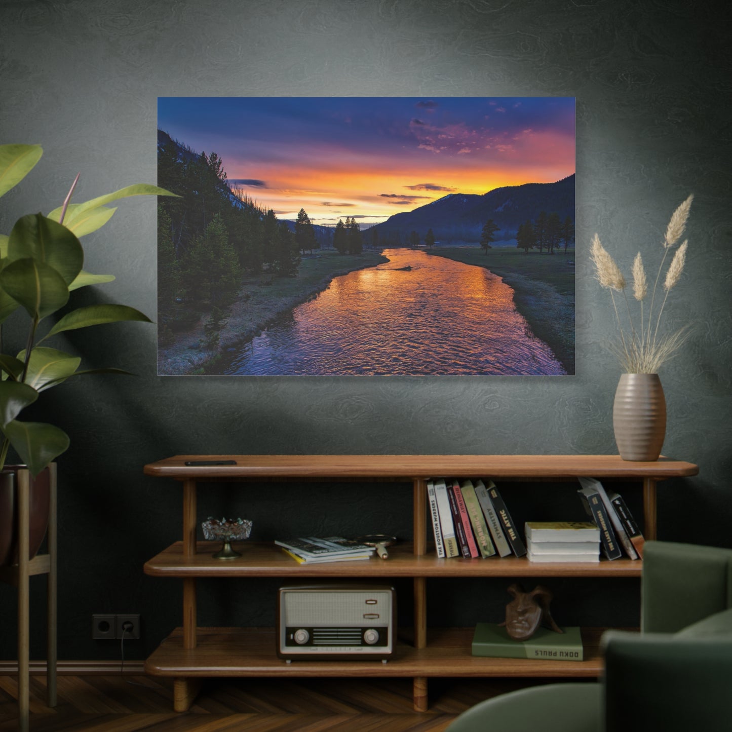 Golden River Sunset – Nature’s Majestic Glow