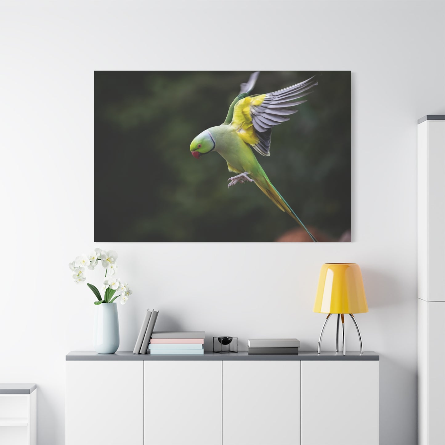 Vibrant Parakeet Canvas Wall Art – Wildlife Decor for Any Space
