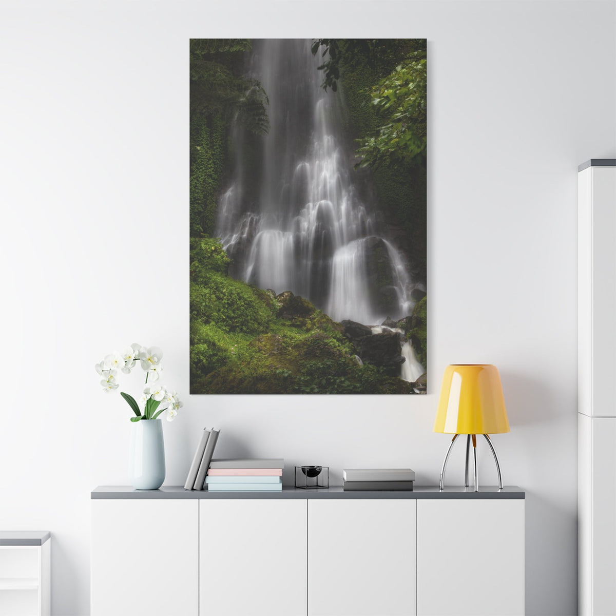 Enchanting Forest Waterfall – A Serene Natural Escape - ART OF ROYALS