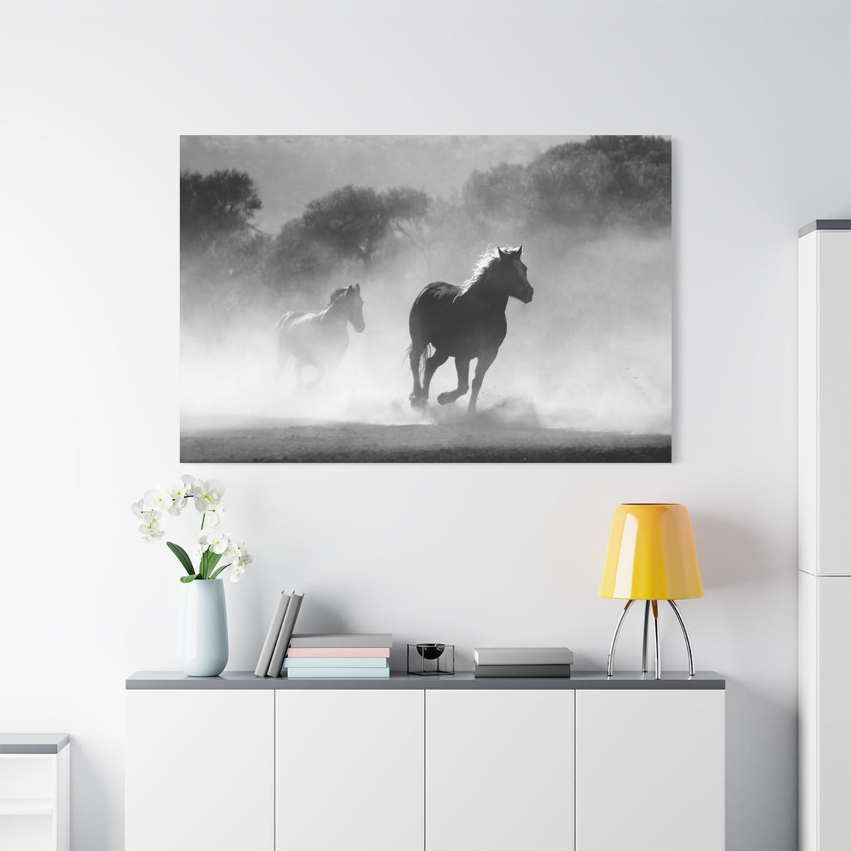 Galloping Horses Stallions Canvas Wall Art – Powerful and Free - ART OF ROYALS