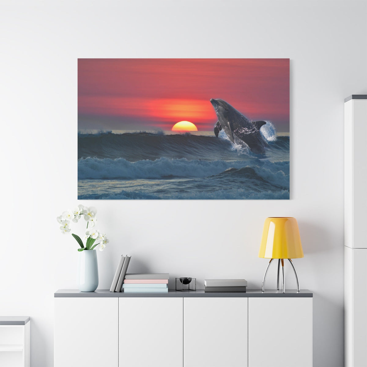 Graceful Dolphin Dive – Ocean’s Playful Spirit - ART OF ROYALS