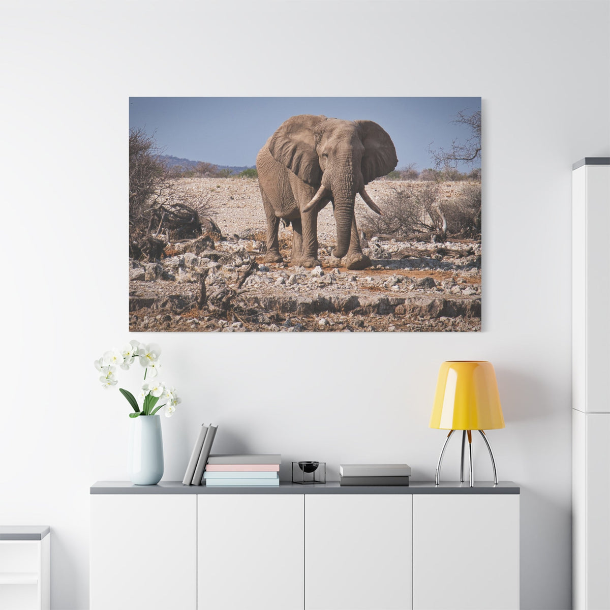 Majestic Elephant Canvas Wall Art – Power and Grace of the Wild - ART OF ROYALS