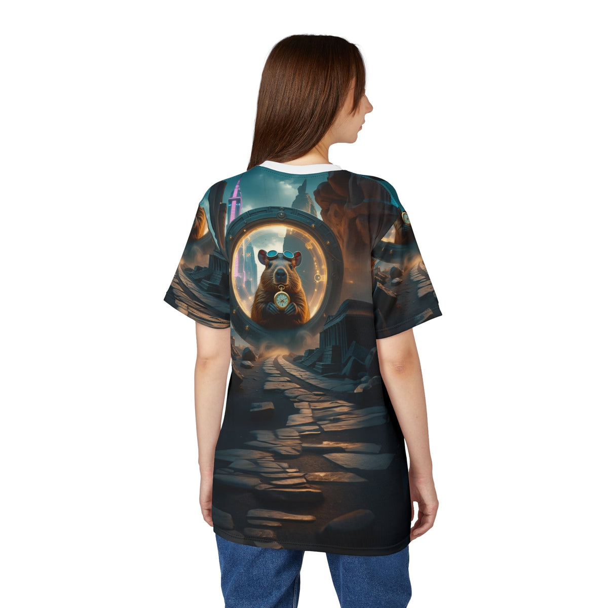 Time Traveler Capybara T-Shirt ⏳🌌 - ART OF ROYALS