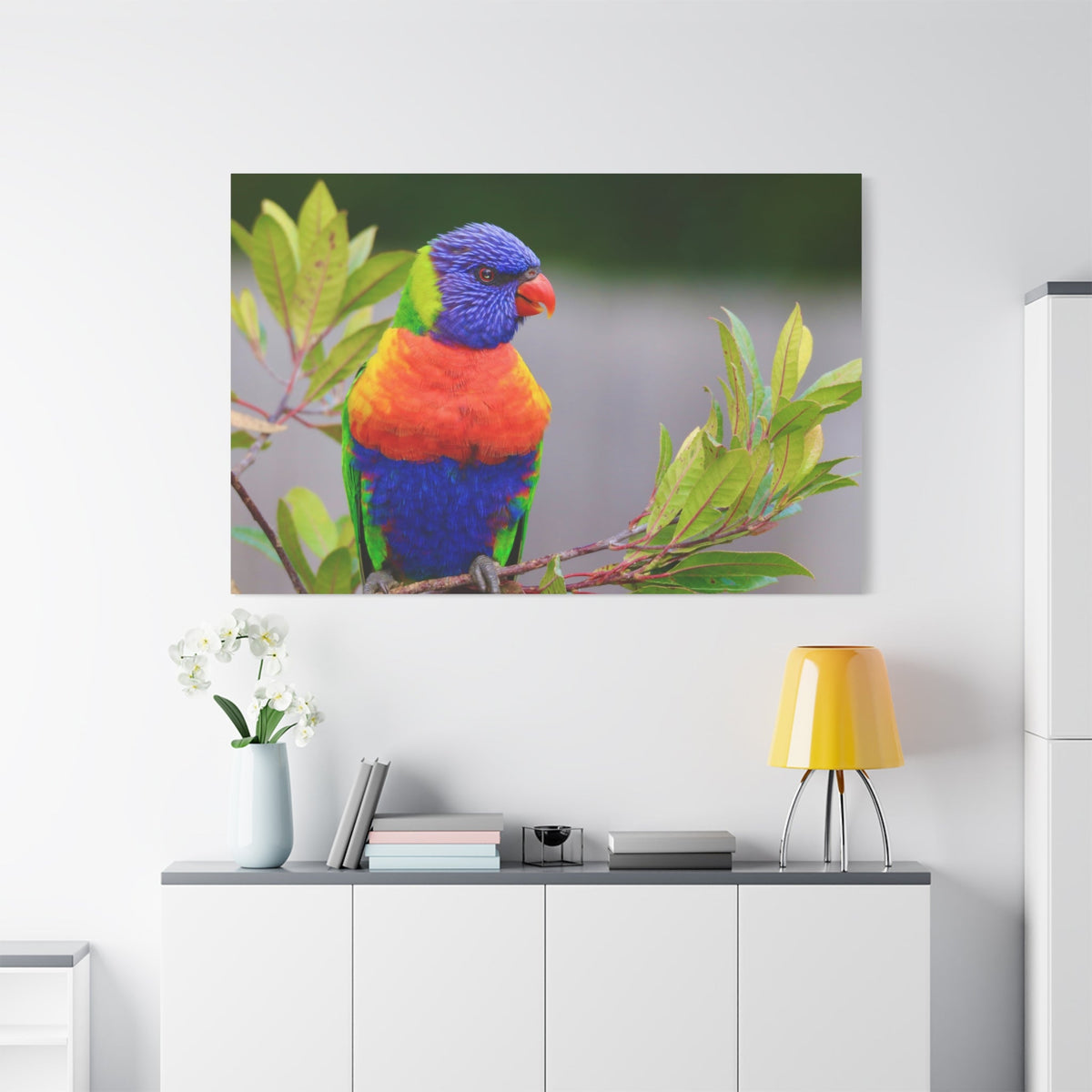 Vibrant Lorikeet Canvas Wall Art - ART OF ROYALS