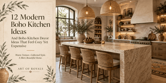 12 Modern Boho Kitchen Ideas And Boho Kitchen Decor Ideas That Feel Cozy Yet Expensive - ART OF ROYALS