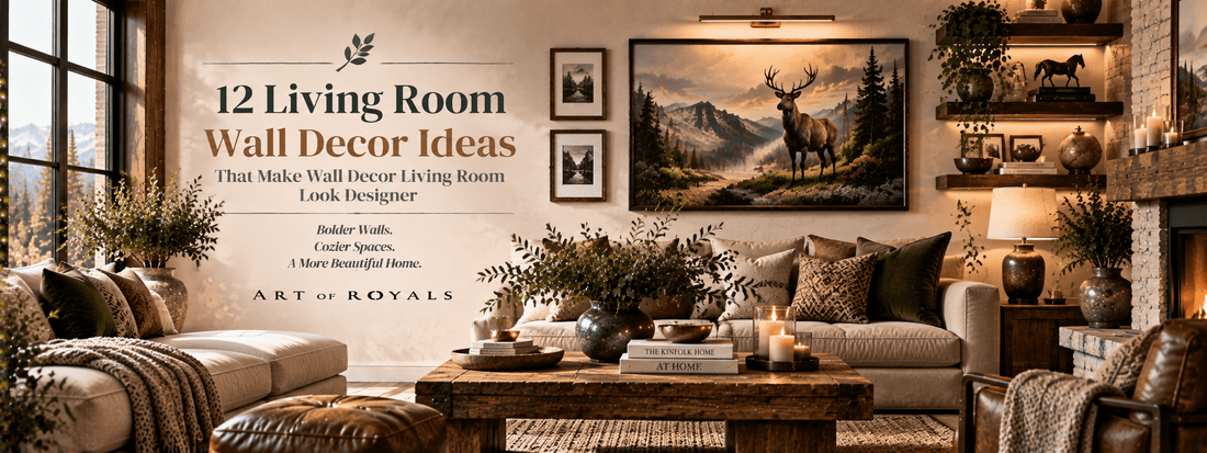 12 Living Room Wall Decor Ideas That Make Wall Decor Living Room Look Designer - ART OF ROYALS