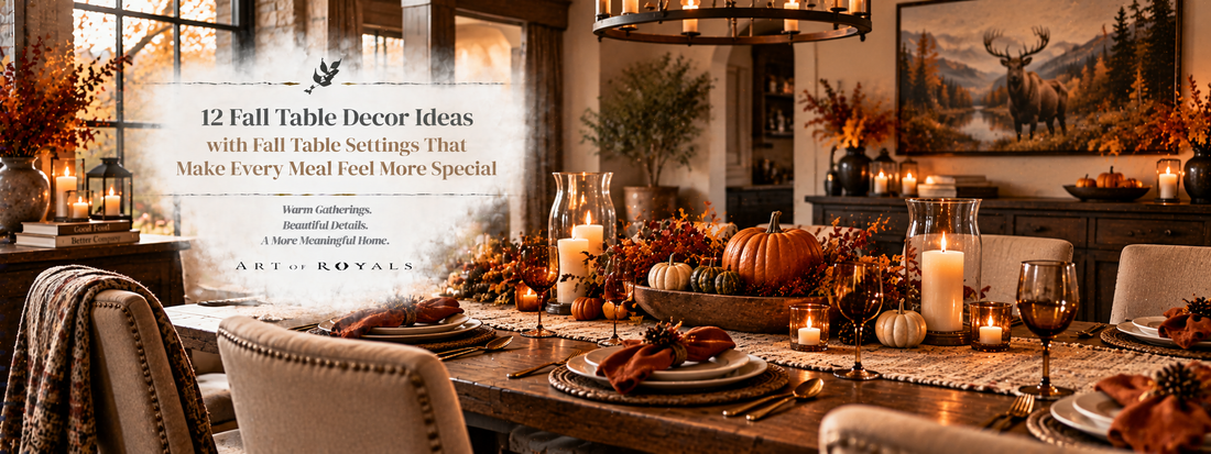 12 Fall Table Decor Ideas with Fall Table Settings That Make Every Meal Feel More Special