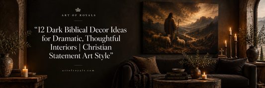 12 Dark Biblical Decor Ideas for Dramatic, Thoughtful Interiors | Christian Statement Art Style