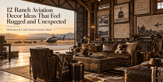 12 Ranch Aviation Decor Ideas That Feel Rugged and Unexpected | Helicopter & Cattle Station Interior Ideas - ART OF ROYALS