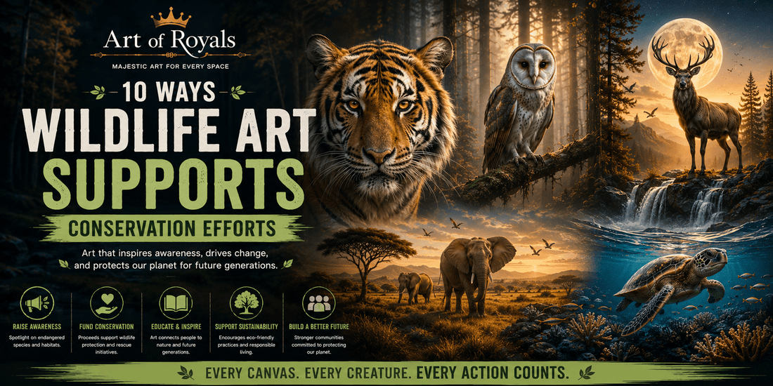 10 Ways Wildlife Art Supports Conservation Efforts - ART OF ROYALS