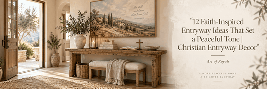 12 Faith-Inspired Entryway Ideas That Set a Peaceful Tone | Christian Entryway Decor - ART OF ROYALS