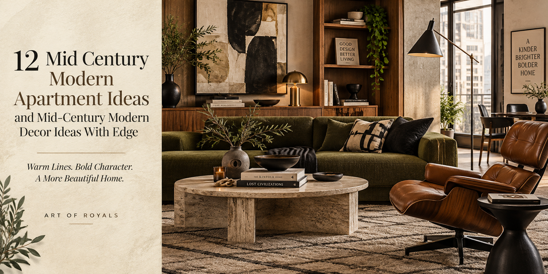 "12 Mid Century Modern Apartment Ideas and Mid-Century Modern Decor Ideas With Edge