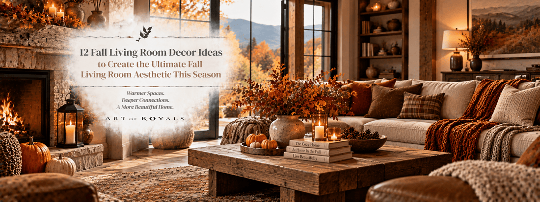 12 Fall Living Room Decor Ideas to Create the Ultimate Fall Living Room Aesthetic This Season - ART OF ROYALS