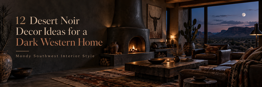 12 Desert Noir Decor Ideas for a Dark Western Home | Moody Southwest Interior Style