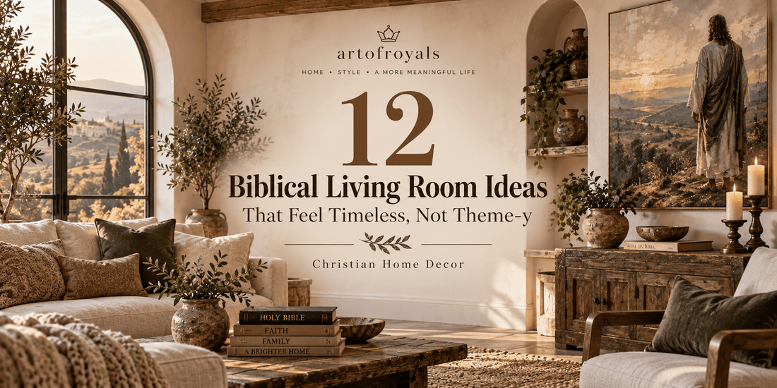 12 Biblical Living Room Ideas That Feel Timeless, Not Theme-y | Christian Home Decor - ART OF ROYALS