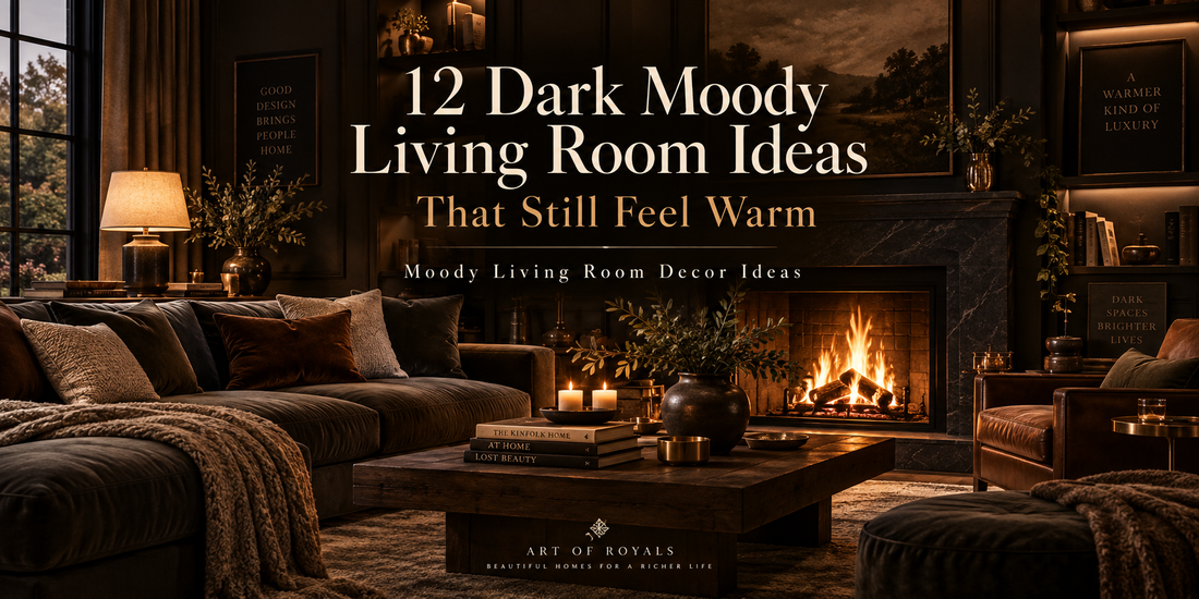 12 Dark Moody Living Room Ideas That Still Feel Warm | Moody Living Room Decor Ideas
