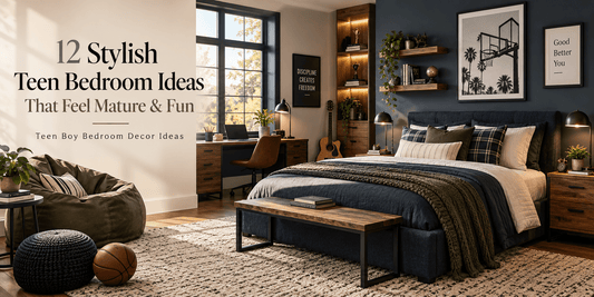 12 Stylish Teen Bedroom Ideas That Feel Mature & Fun | Teen Boy Bedroom Decor Ideas - ART OF ROYALS