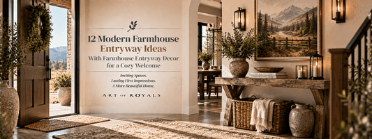 12 Modern Farmhouse Entryway Ideas With Farmhouse Entryway Decor for a Cozy Welcome - ART OF ROYALS