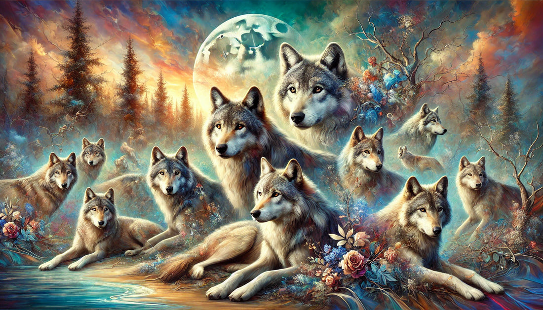 The Elegance of Wolves in Wildlife Canvas Art