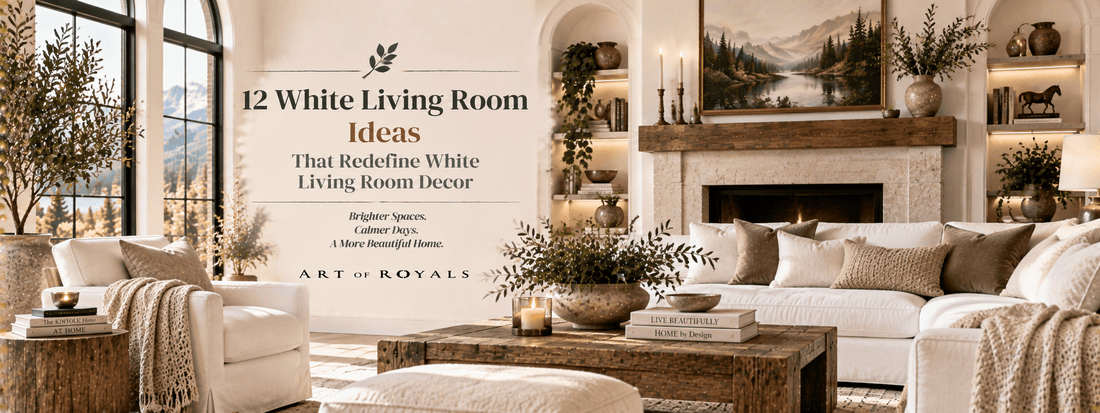 12 White Living Room Ideas That Redefine White Living Room Decor - ART OF ROYALS
