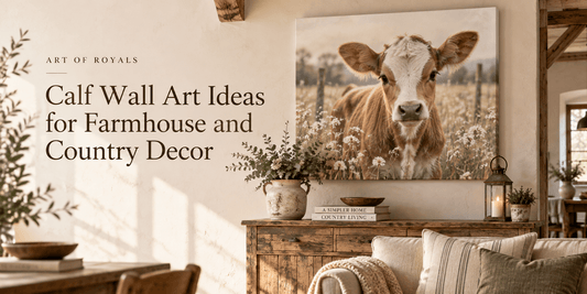 Calf Wall Art Ideas for Farmhouse & Country Decor - ART OF ROYALS