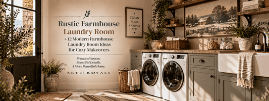 Rustic Farmhouse Laundry Room + 12 Modern Farmhouse Laundry Room Ideas for Cozy Makeovers - ART OF ROYALS