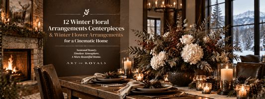 12 Winter Floral Arrangements Centerpieces & Winter Flower Arrangements for a Cinematic Home - ART OF ROYALS