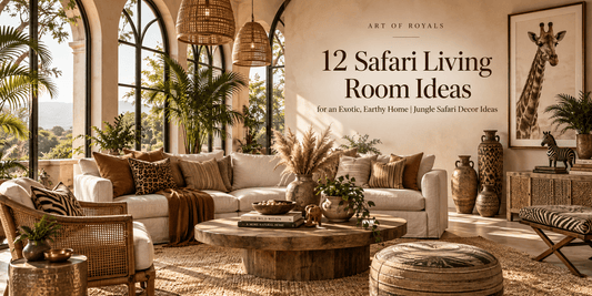 12 Safari Living Room Ideas for an Exotic, Earthy Home | Jungle Safari Decor Ideas - ART OF ROYALS